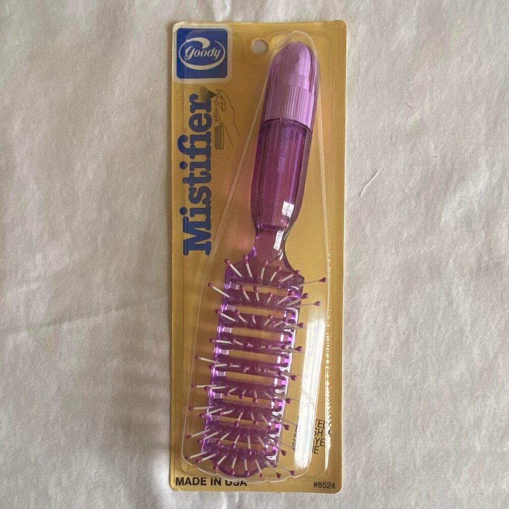 Vintage 1980s Purple Goody #8524 Mistifier Hairspray Brush - Old Store Stock